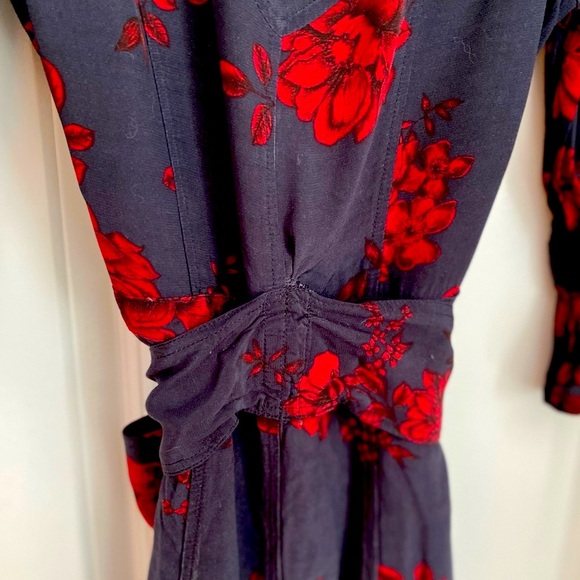 Marissa Webb Collective Navy Floral Shirtdress, size 2 - Picture 12 of 13